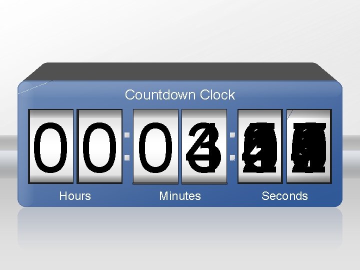 Countdown Clock 59 4 3 1 2 0 1 2 3 4 5 6