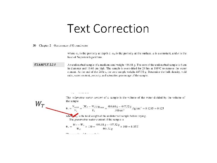 Text Correction 