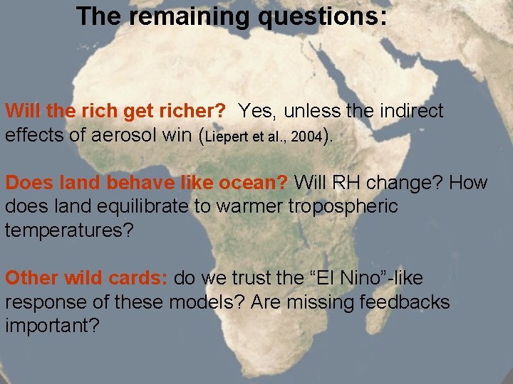 The remaining questions: Will the rich get richer? Yes, unless the indirect effects of