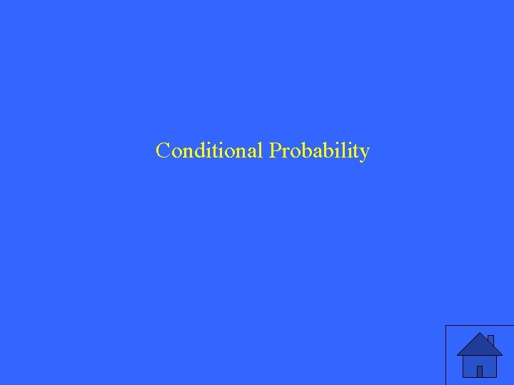 Conditional Probability 