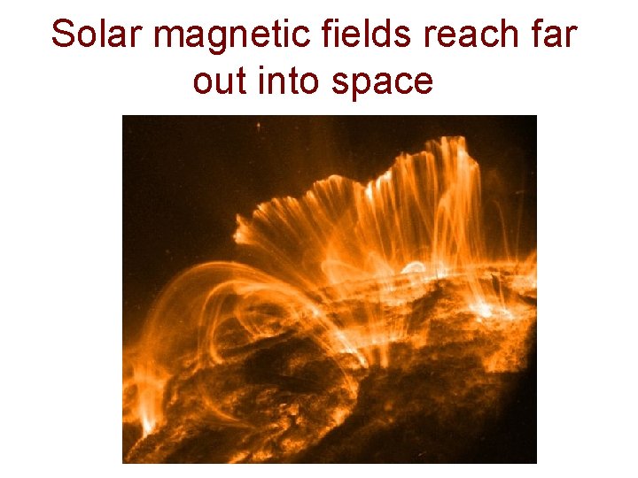 Solar magnetic fields reach far out into space 