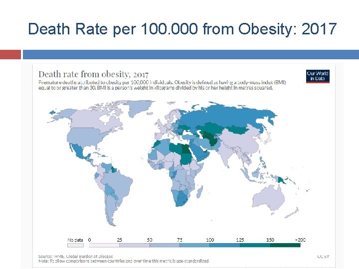 Death Rate per 100. 000 from Obesity: 2017 