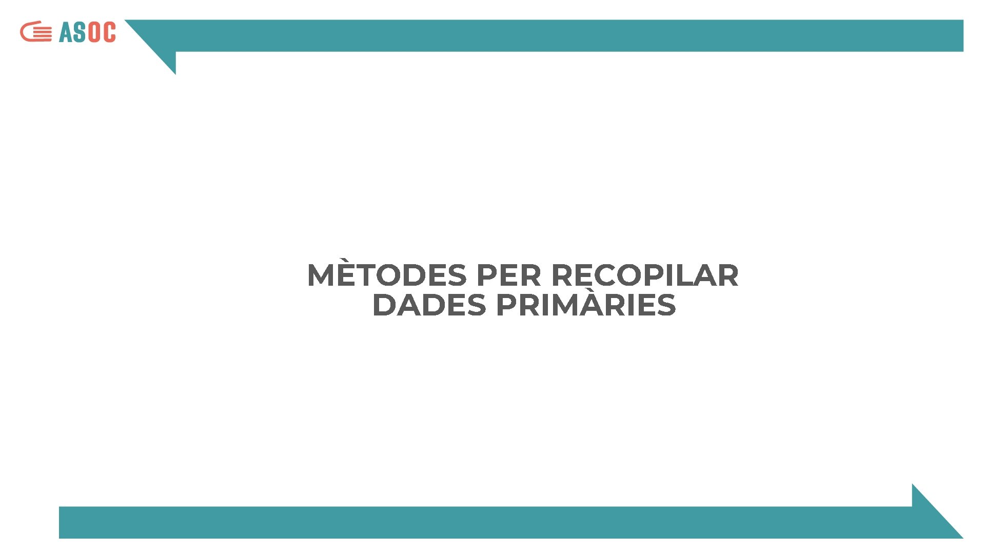 MÈTODES PER RECOPILAR DADES PRIMÀRIES 