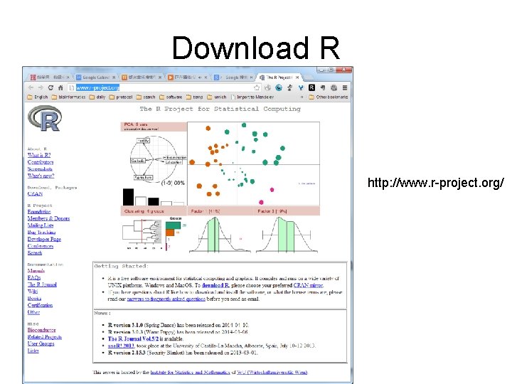 Download R http: //www. r-project. org/ 