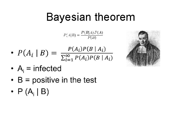 Bayesian theorem • 