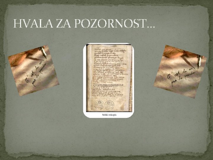 HVALA ZA POZORNOST… 