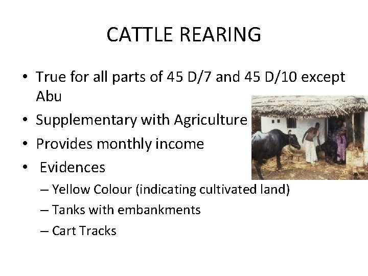 CATTLE REARING • True for all parts of 45 D/7 and 45 D/10 except