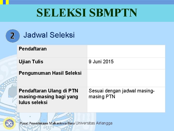 SELEKSI SBMPTN 2 Jadwal Seleksi Pendaftaran Ujian Tulis 9 Juni 2015 Pengumuman Hasil Seleksi