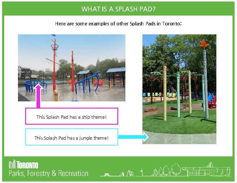 WHAT IS A SPLASH PAD? Here are some examples of other Splash Pads in