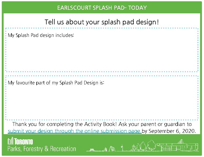 TOMEARLSCOURT RILEY PARK PLAYGROUND MY VISION SPLASH PAD- -TODAY Tell us about your splash