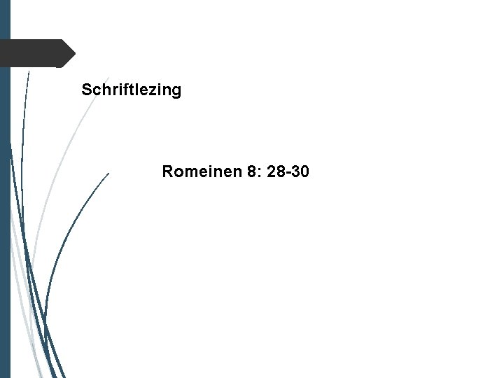 Schriftlezing Romeinen 8: 28 -30 