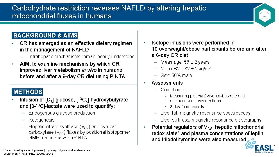 Carbohydrate restriction reverses NAFLD by altering hepatic mitochondrial fluxes in humans BACKGROUND & AIMS