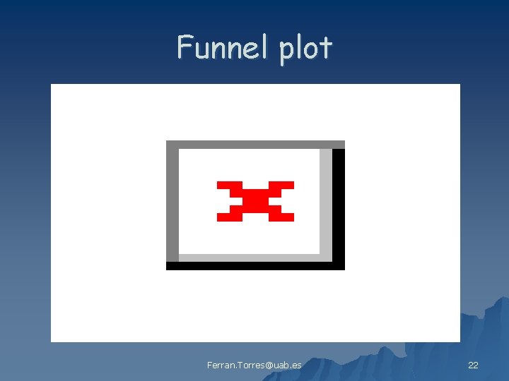 Funnel plot Ferran. Torres@uab. es 22 