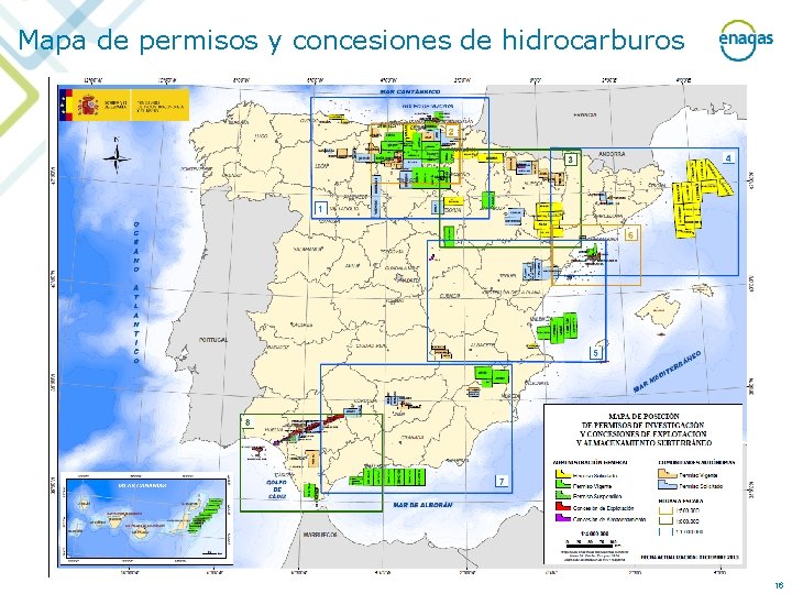 Mapa de permisos y concesiones de hidrocarburos 16 
