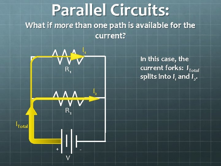 Parallel Circuits: What if more than one path is available for the current? I