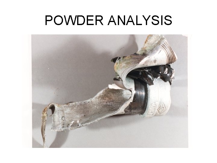 POWDER ANALYSIS 
