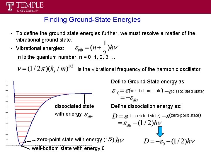 Finding Ground-State Energies • To define the ground state energies further, we must resolve