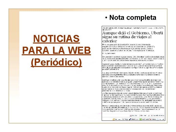  • Nota completa NOTICIAS PARA LA WEB (Periódico) 