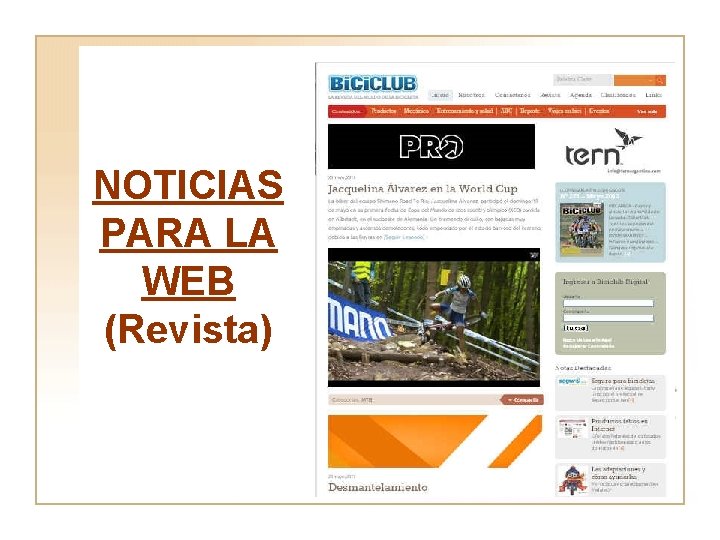 NOTICIAS PARA LA WEB (Revista) 
