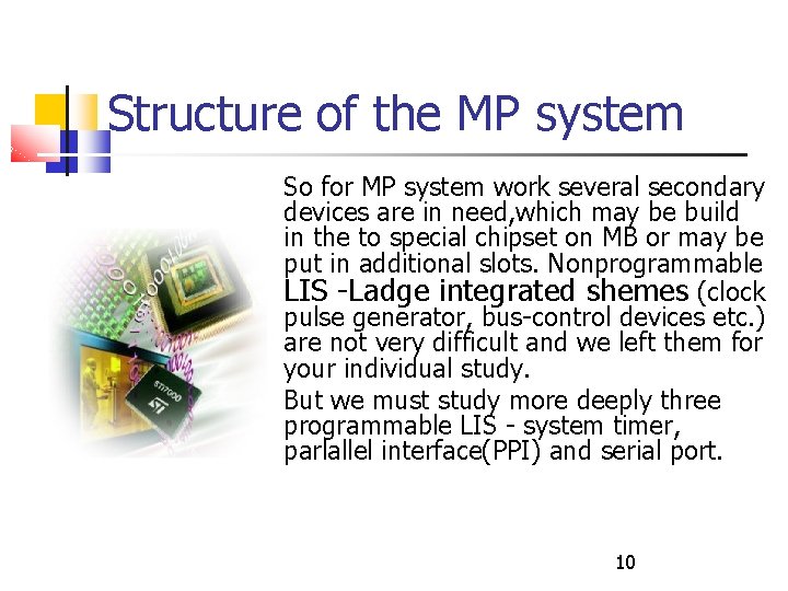 Lecture 3 PC structure and embedded devices Lecturer