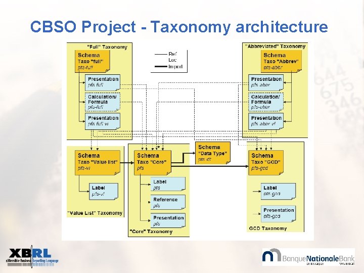 CBSO Project - Taxonomy architecture 