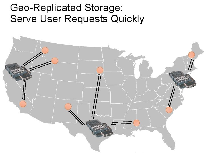 Geo-Replicated Storage: Serve User Requests Quickly 
