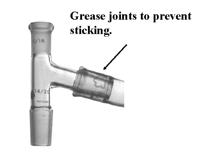 Grease joints to prevent sticking. 