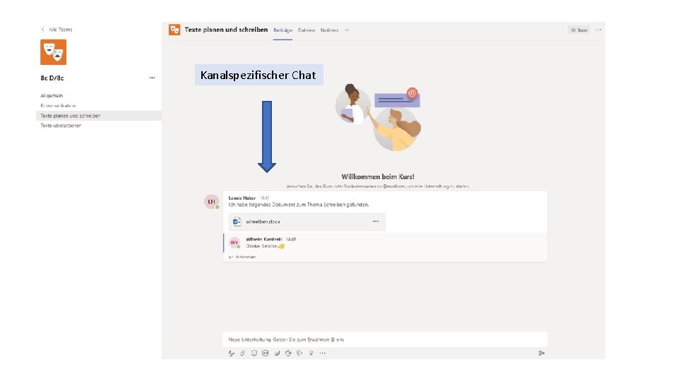 Kanalspezifischer Chat 