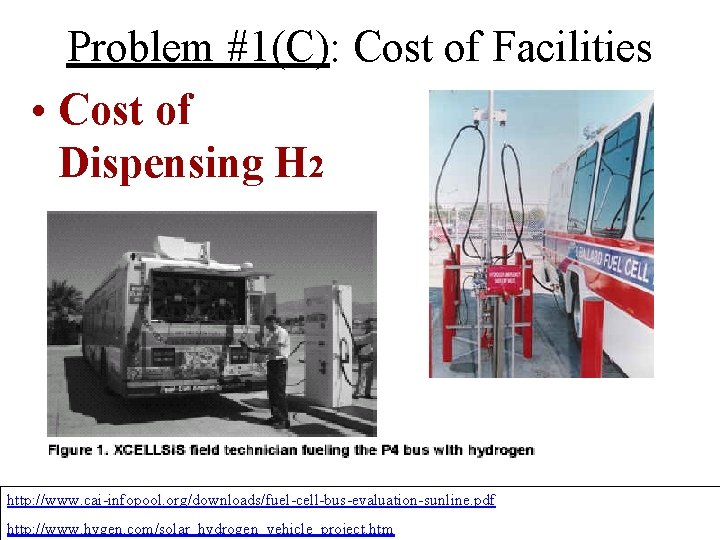 Problem #1(C): Cost of Facilities • Cost of Dispensing H 2 http: //www. cai-infopool.