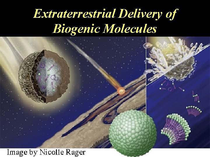 Extraterrestrial Delivery of Biogenic Molecules 
