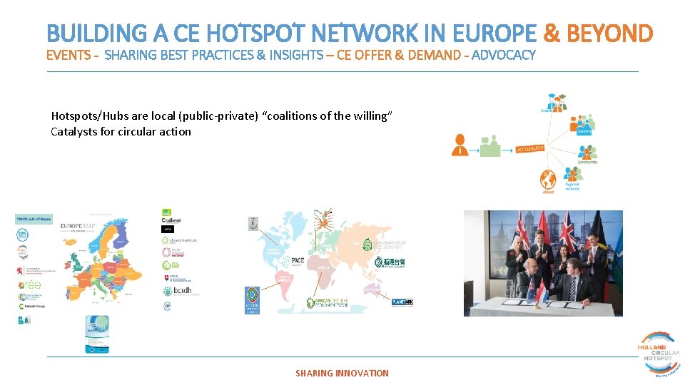 BUILDING A CE HOTSPOT NETWORK IN EUROPE & BEYOND EVENTS - SHARING BEST PRACTICES