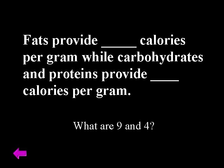 OBJECTIVE What do we know about nutrients and