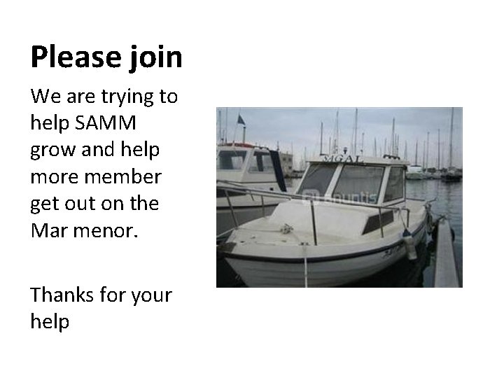 Please join We are trying to help SAMM grow and help more member get