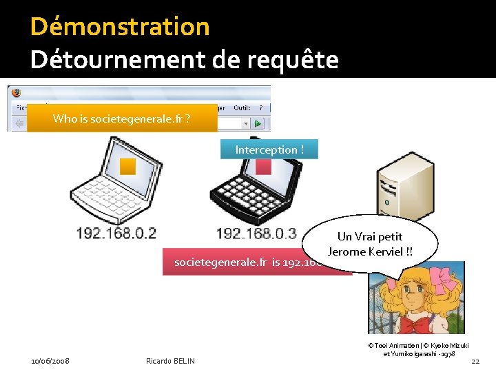 Démonstration Détournement de requête Who is societegenerale. fr ? Interception ! Un Vrai petit