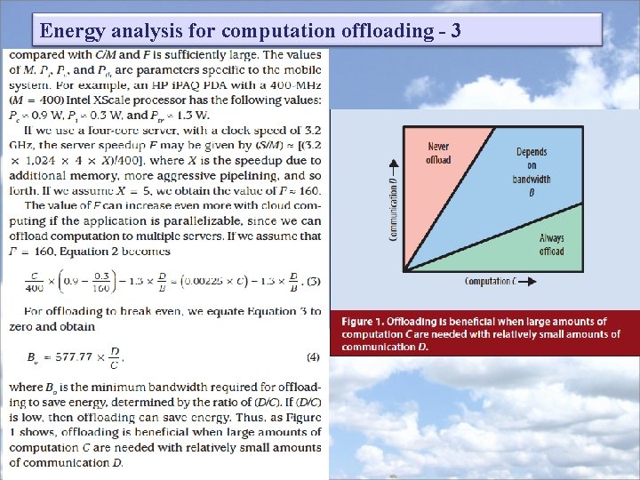 Energy analysis for computation offloading - 3 Energy analysis for computation offloading - 3