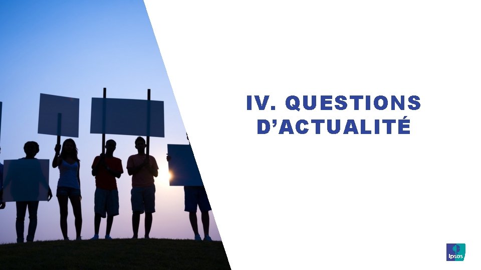 IV. QUESTIONS D’ACTUALITÉ © Ipsos | Rapport pour Via Sèva_Réseau de chaleur_19 -079429 -01