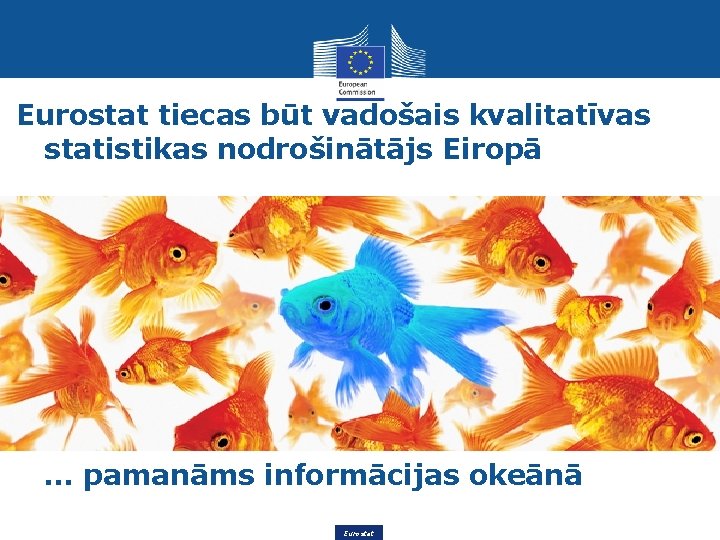 Eurostat tiecas būt vadošais kvalitatīvas statistikas nodrošinātājs Eiropā . . . pamanāms informācijas okeānā