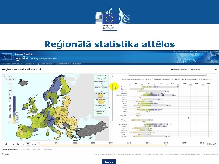 Reģionālā statistika attēlos Eurostat 