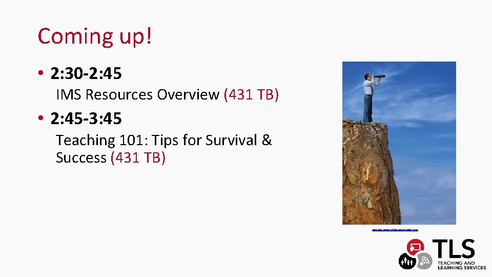 Coming up! • 2: 30 -2: 45 IMS Resources Overview (431 TB) • 2:
