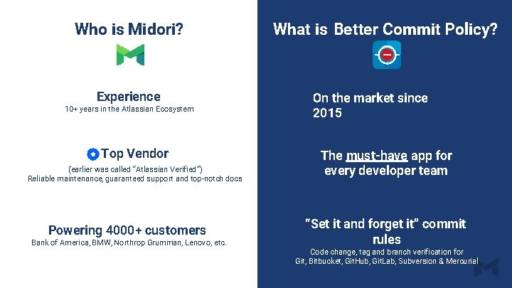 Who is Midori? Experience 10+ years in the Atlassian Ecosystem Top Vendor (earlier was