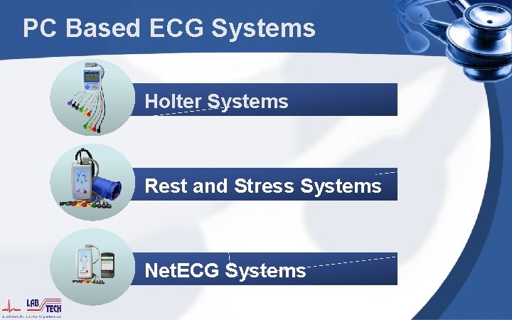 PC Based ECG Systems Holter Systems Rest and Stress Systems Net. ECG Systems 