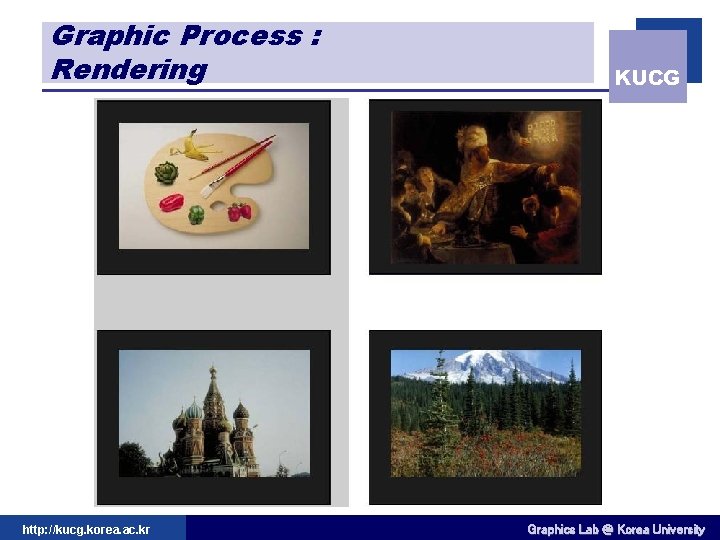 Graphic Process : Rendering http: //kucg. korea. ac. kr KUCG Graphics Lab @ Korea