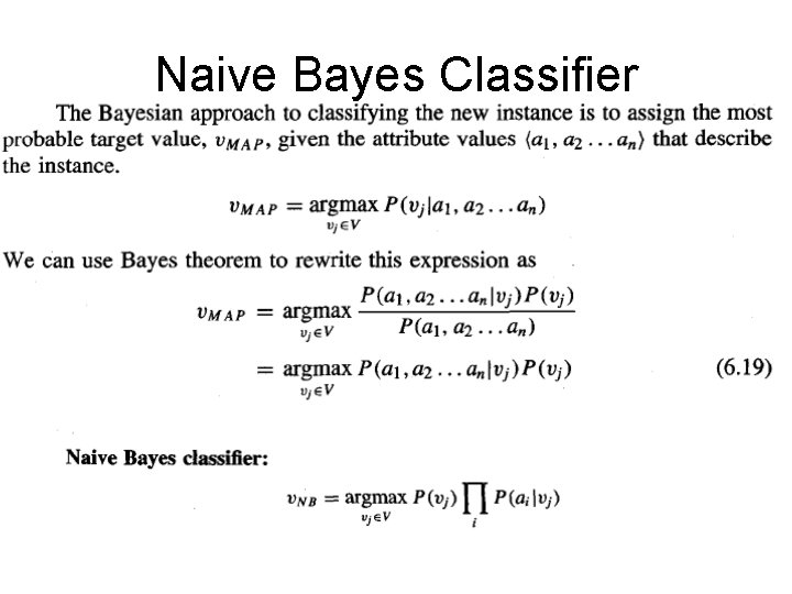 Naive Bayes Classifier 