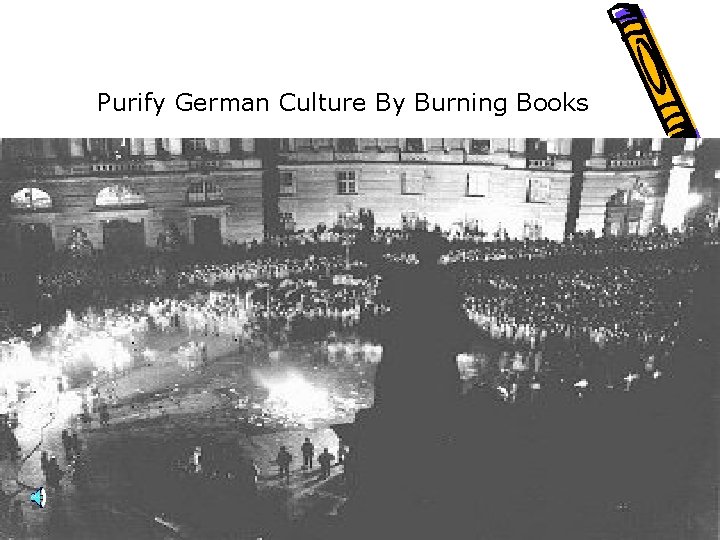 Purify German Culture By Burning Books 