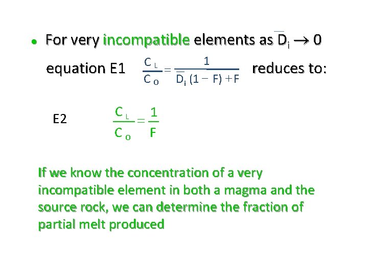 l For very incompatible elements as Di 0 equation E 1 E 2 1