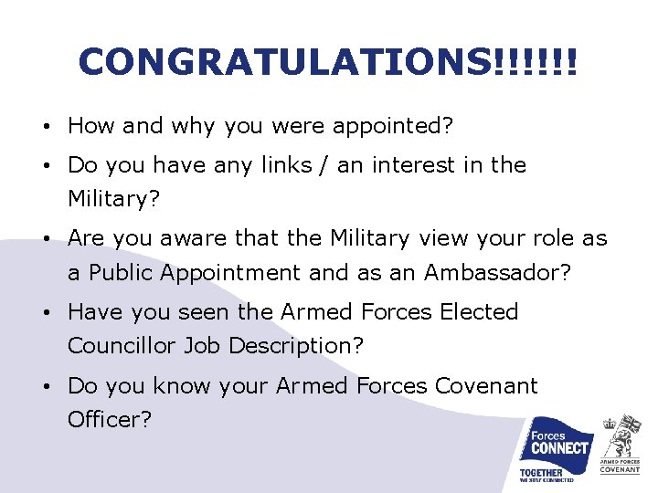 CONGRATULATIONS!!!!!! • How and why you were appointed? • Do you have any links