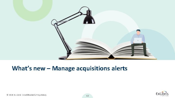 What’s new – Manage acquisitions alerts © 2020 Ex Libris | Confidential & Proprietary