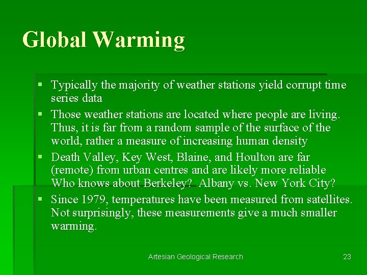 Global Warming § Typically the majority of weather stations yield corrupt time series data
