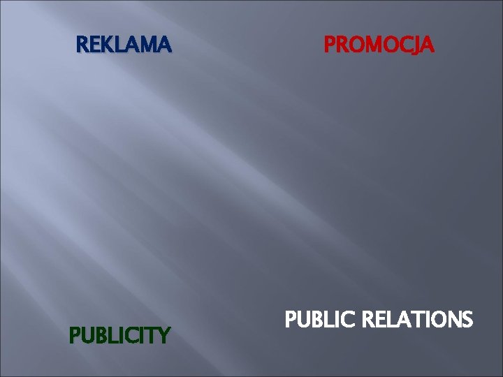 REKLAMA PUBLICITY PROMOCJA PUBLIC RELATIONS 