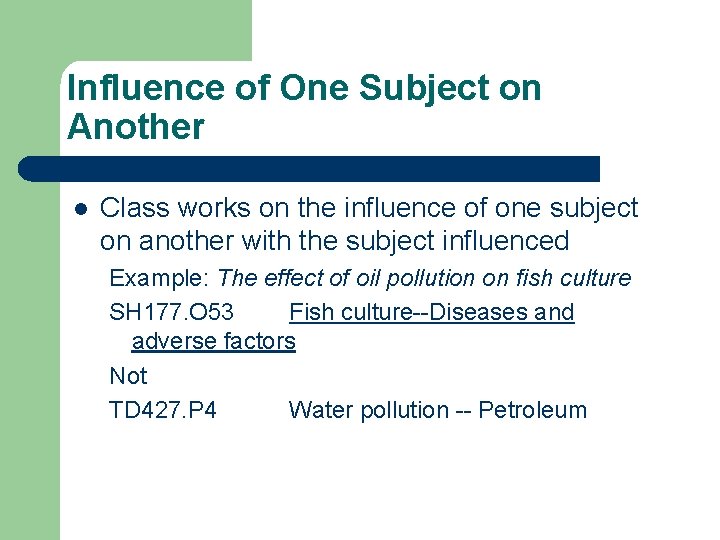 Influence of One Subject on Another l Class works on the influence of one
